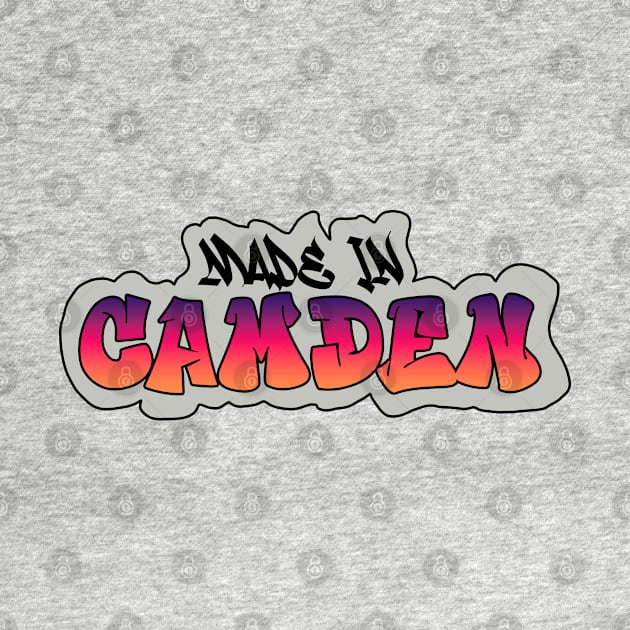 Made in Camden I Garffiti I Neon Colors I Red by EverYouNique